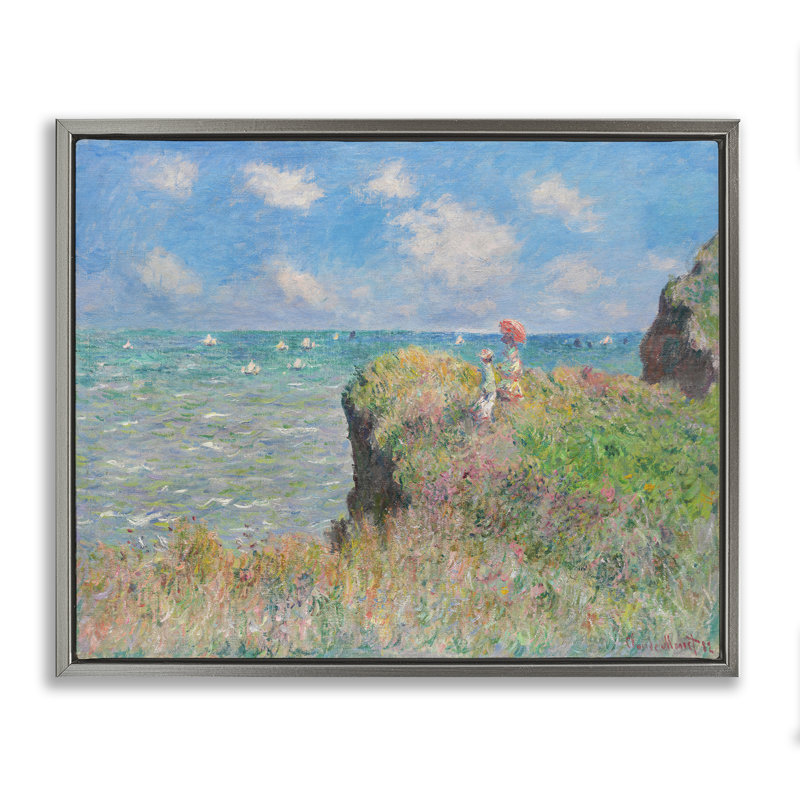 Art mural classique sur toile Floater par Mon1, H 17 po x l 21 po, Cadre flottant gris lustré