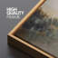 Rustic Countryside River Landscape Impressionistic Nature Scene, reproduction d'art sur toile-111176129-98042124