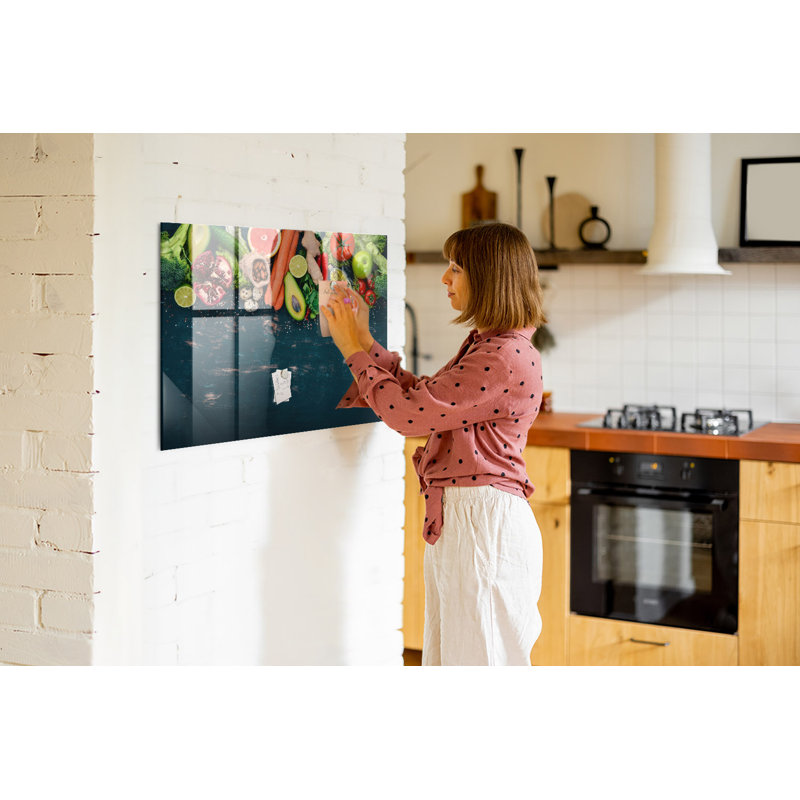 Magnetic Glass Photo Memo Board