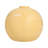 Keerica Stoneware Vase with Hand-Painted Accents and Globular Shape, 11" Yellow Boho Decor for Home, Office, Bedroom or Living Room