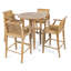 Outdoor Round Teak Bar Table