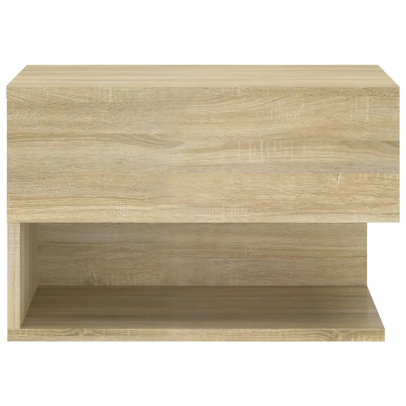 Armoire de chevet flottante vidaXL, Chêne Sonoma, Ensemble de 2
