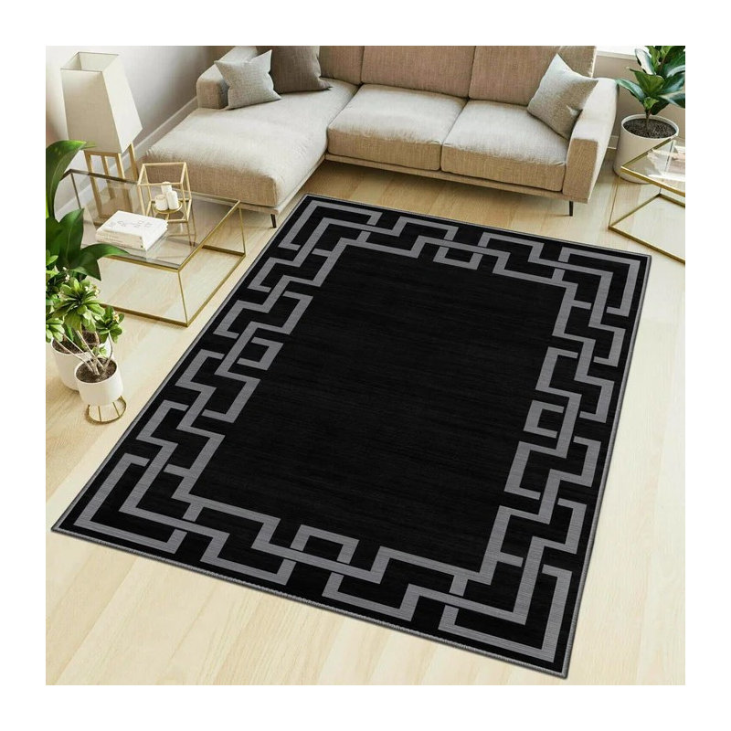 Demiah Abstract Machine Printed Area Rug, Rectangle 80 x 150 cm