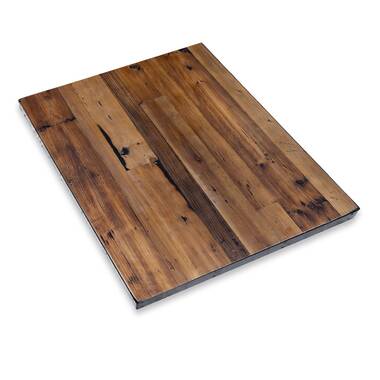 Heirloum Reclaimed Wood Table Top - Rustic Recycled Solid Wooden Piece Perfect for Signs, Counters, Kitchens, Dining and Coffee Table Tops (Straight