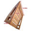 Rouge - 810 g, 37,8 x 34,7 x 8 cm, Bois naturel, Convient pour des séances de 34,7 cm de largeur, 37,8 cm de profondeur, Plaisir