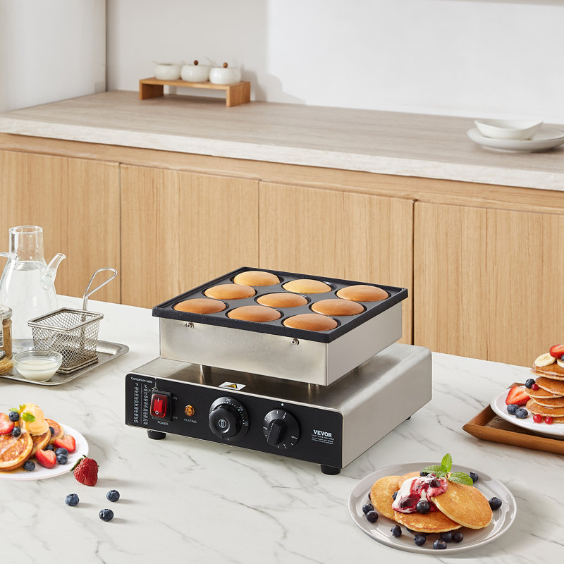 9 PCS de 76 mm avec crêperie commerciale de 78 mm et boulanger Dorayaki