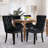 Velvet Dining Chairs, Upholstered High-end Tufted Dining Room Chair with Nailhead Back Ring-981963657-981963660