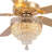 52"/62" Crystal Ceiling Fan Fandelier With Lights-808089646-808089651