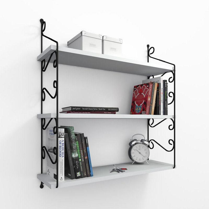 Dure 3 Piece Accent Shelf with Adjustable Shelves, White