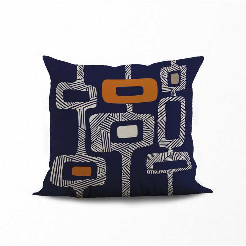 Housse et insert de coussin décoratif en polyester, L 15 po x H 15 po, Orange