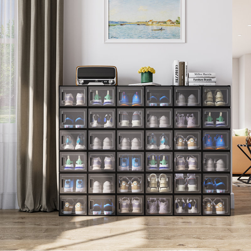 Boîte de rangement pour chaussures, Noir