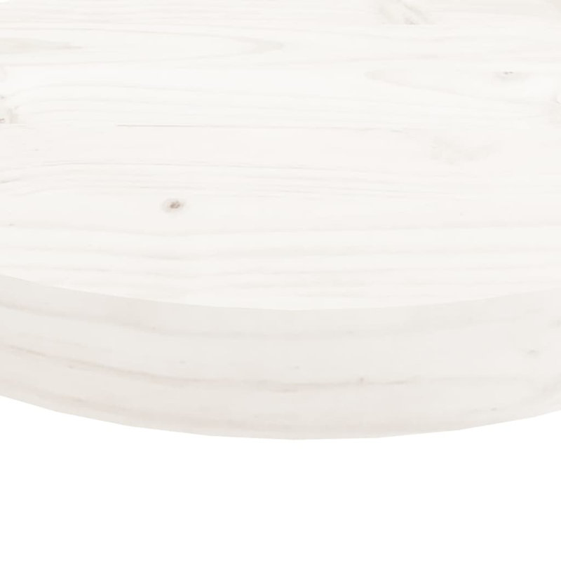 Tiphonnet Solid Wood Table Top, White, 3cm H x 90cm W x 90cm D