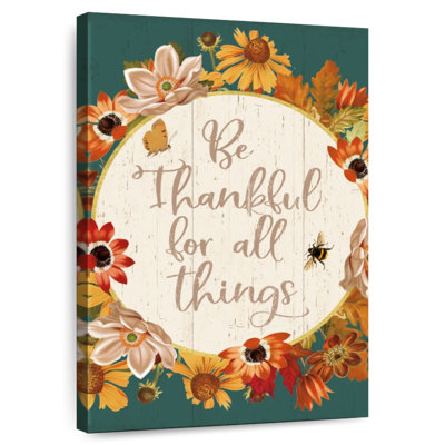 Fall Garden Quote IV bleu sarcelle