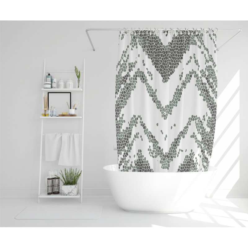 Grunge Lines Designer Shower Curtain