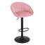 Swivel Upholstered Adjustable Height Counter Stool with Metal Frame-366298667-458479944
