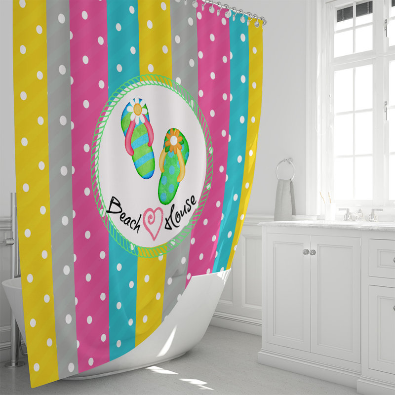 Rideau de douche simple Lucienne, H 70 po x l 72 po