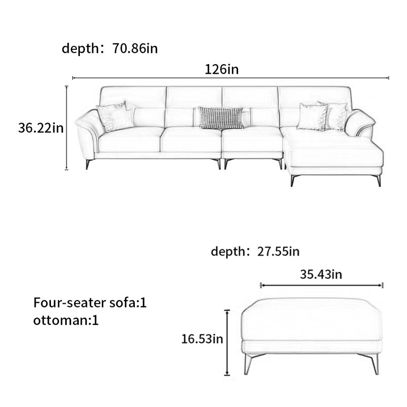 Modern and simple American sofa