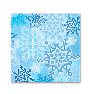 Christmas Snowflake Beverage Napkins