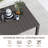 All-Season Slatted Metal Outdoor Dining Table for 6 with Umbrella Hole-1489745320