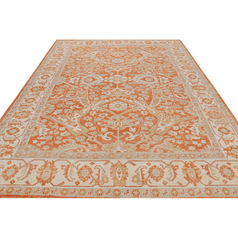 Hand Knotted Wool Geometric Area Rug