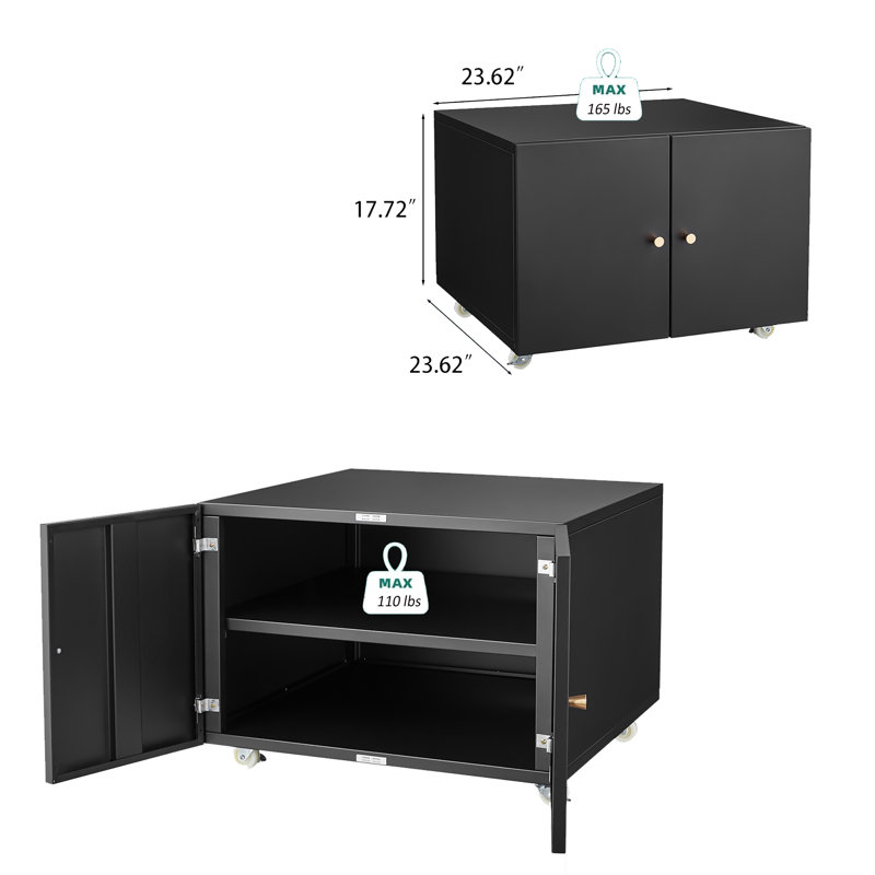 Armoire de rangement Malathi de 23,62 po de largeur