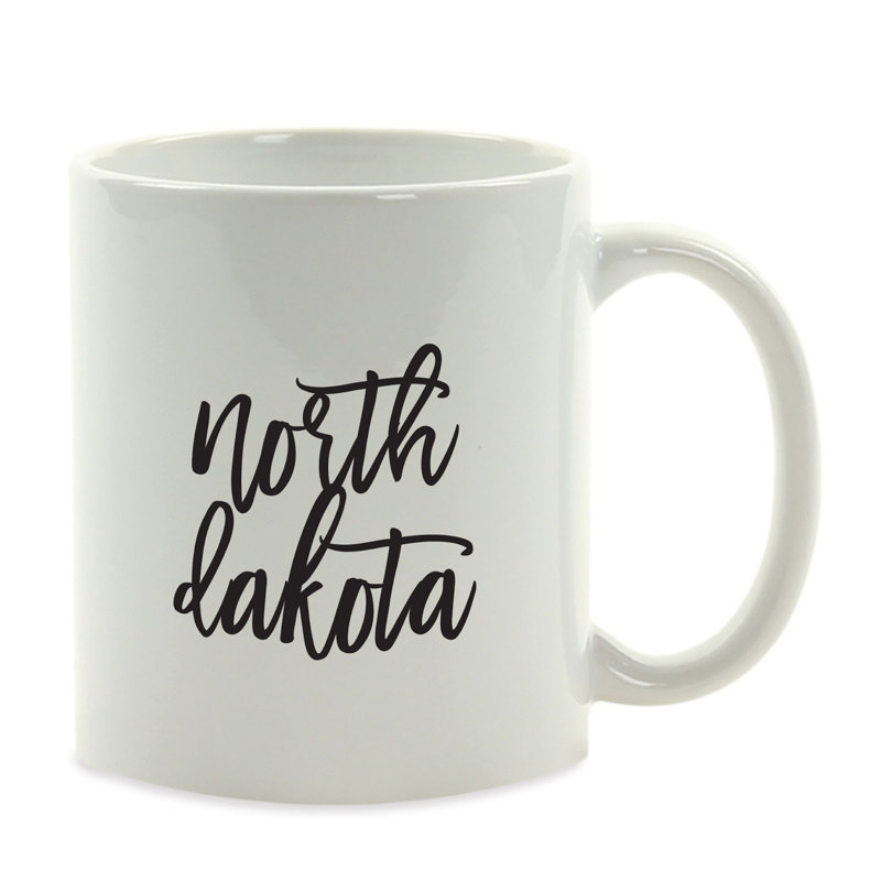Ceramic Coffee Mug, North Dakota