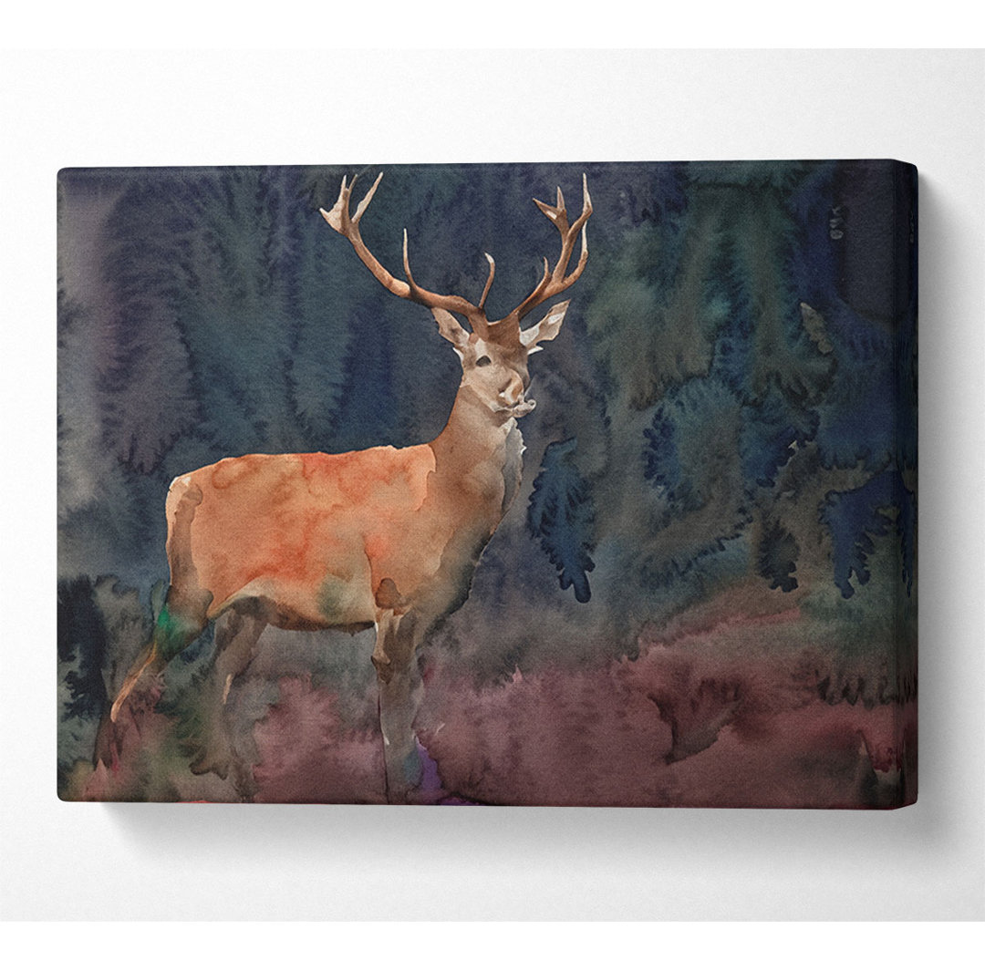 Deer 2 - Kunstdrucke auf Segeltuch