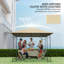 Outsunny 3 x 3(m) Gazebo Canopy Replacement Cover, COVER ONLY-1958310171