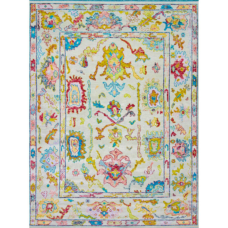 Floral Area Rug, Rectangle 9' x 12'
