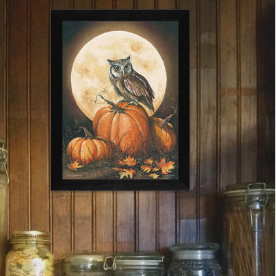 «In the Pumpkin Patch», art mural encadré pour salon, impression murale par John Rossini