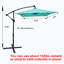 Parasol Taibah avec contrepoids inclus-1322623287