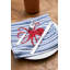 Serviette en coton Misty Octopus 18 po