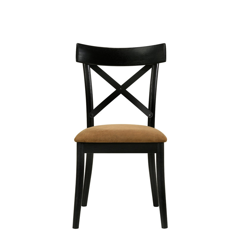 Ensemble de 2 chaises d'appoint en cuir Hillary Aire