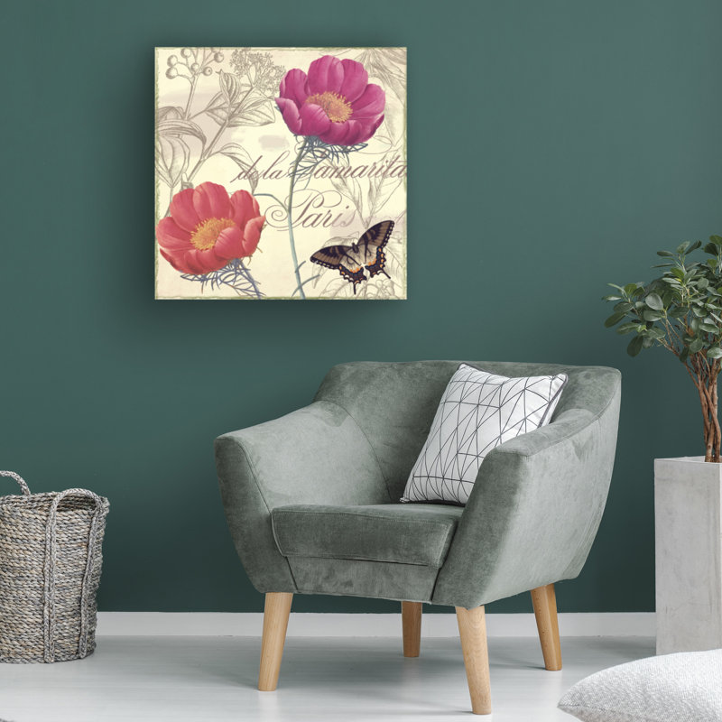 Art sur toile, "Sasha Petals Of Paris I", H 14 po x l 14 po