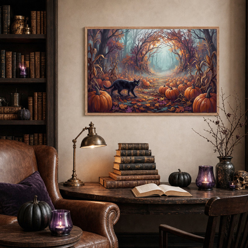 Art mural sur toile Halloween, H 18 po x l 24 po