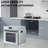 24" Single Wall Oven, 2.5 Cu.ft Built-in Timer-Convection Electric Wall Oven with 8 Baking Modes, 3000W, 240V, Stainless Steel, 3D Surround Heating, Timer, Touch Control, Safety Lock, ETL Certified-120539278