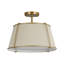 Plafonnier semi-encastré cylindrique en lin à 4 lumières Nyjel Classical-1004448348-978885490