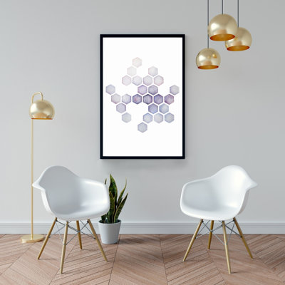 Alveoli Lilac Print On Canvas