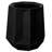 Acento 1.3 Gal., Octagonal Resin  Open Top Waste Bin in Soft Touch Black