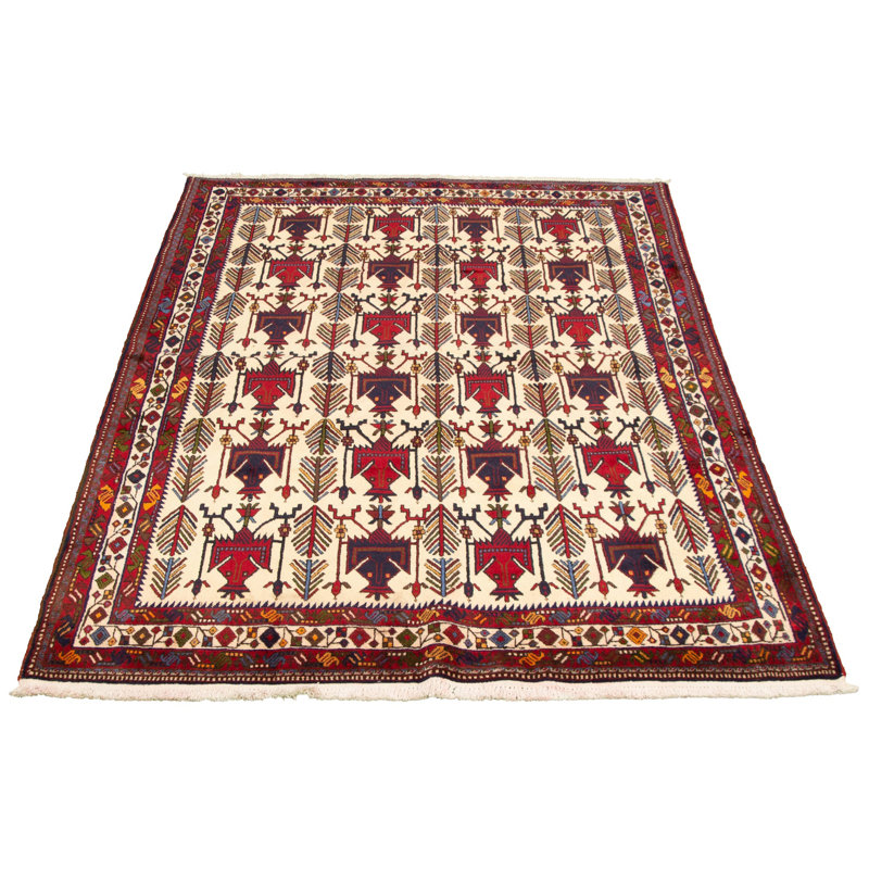 Tapis de zone en laine 7 pi 7 po x 8 pi 7 po à la main one-of-kind-noué la 2010 keisari Hrahad