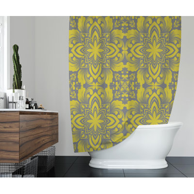 Rideau de douche simple à motif géométrique Coppola