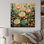 «Kavantzas Coral Green Cactus Desert Blooms Pointillism II» sur impression sur bois