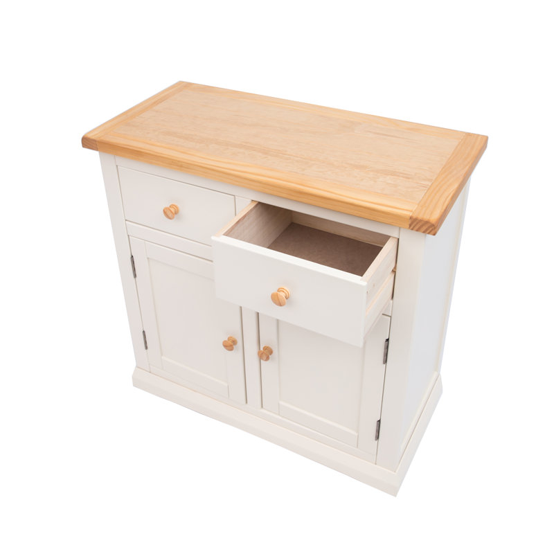 Solis 84cm Sideboard, Brown/White