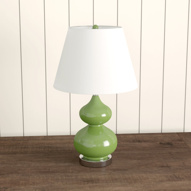 Pluto Glass Table Lamp, Fern Green