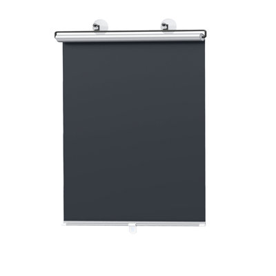 Kbndieu 19.6x49.2in Multipurpose Adjustable Roller Shade for Windows No Drill Mounting Sunscreen Light Blocking Expandable for Bedroom Living Room Office Car Windshield