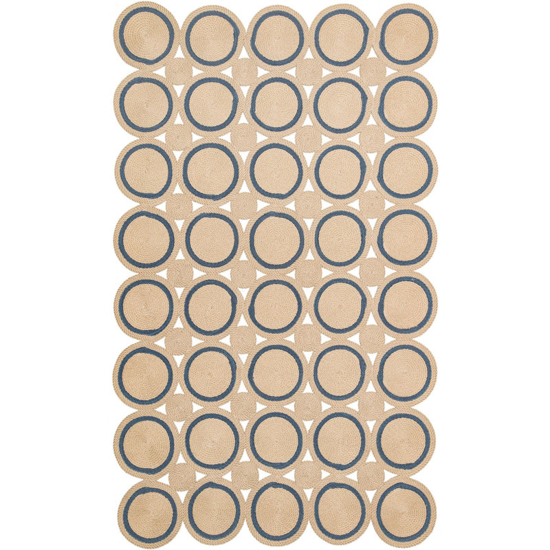 Geometric Hand Knotted Indoor / Outdoor Area Rug, Rectangle 120 x 180cm