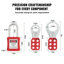 Electrical Lockout Tagout Kit, 60 PCS Safety Lockout Tagout Station Includes Padlocks, Hasps, Tags, Nylon Ties, Expansion Kit, and Lockout Station Board, for Industrial, Electric Power