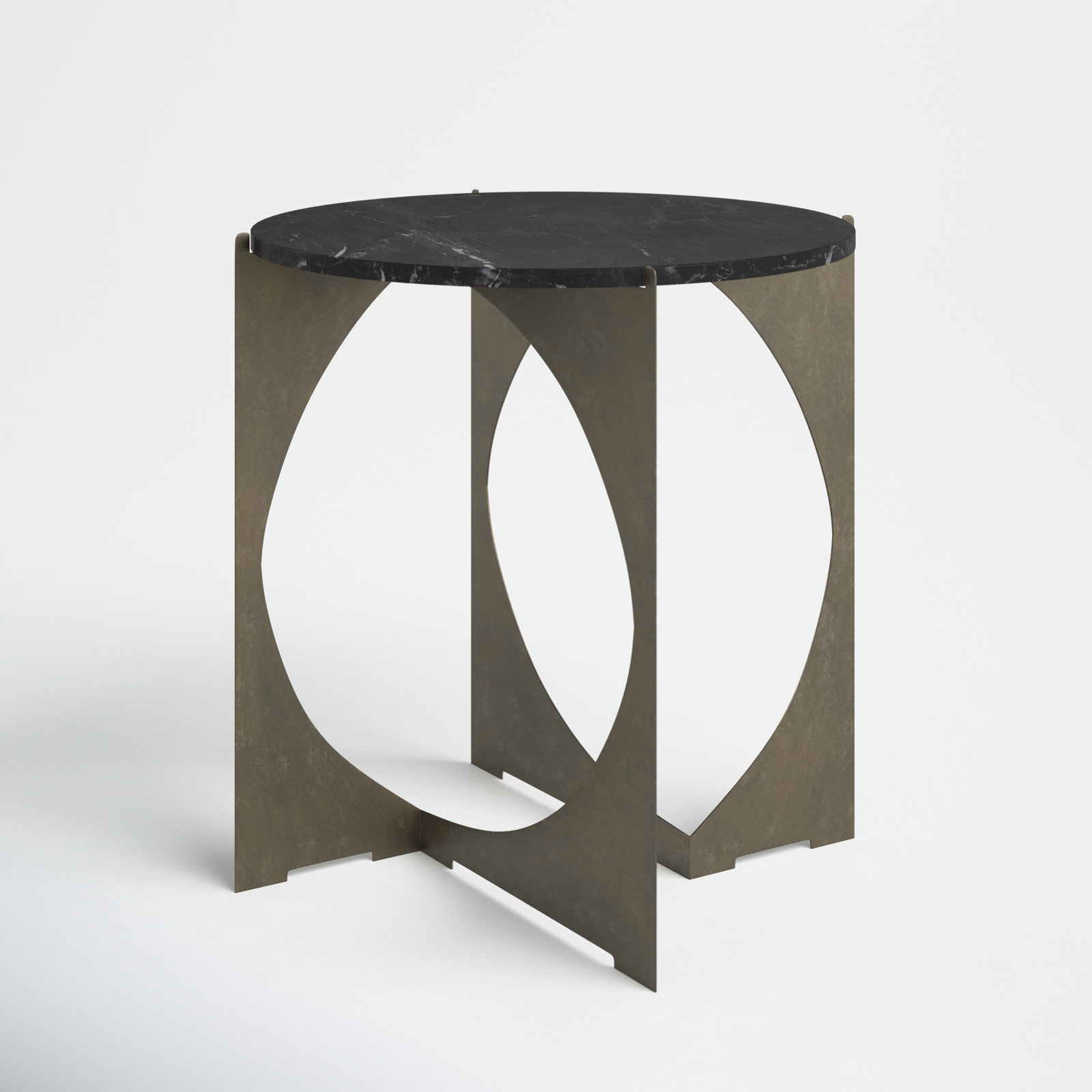 Giles End Table, White