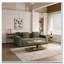 Table basse en verre trempé noyer 2 couches