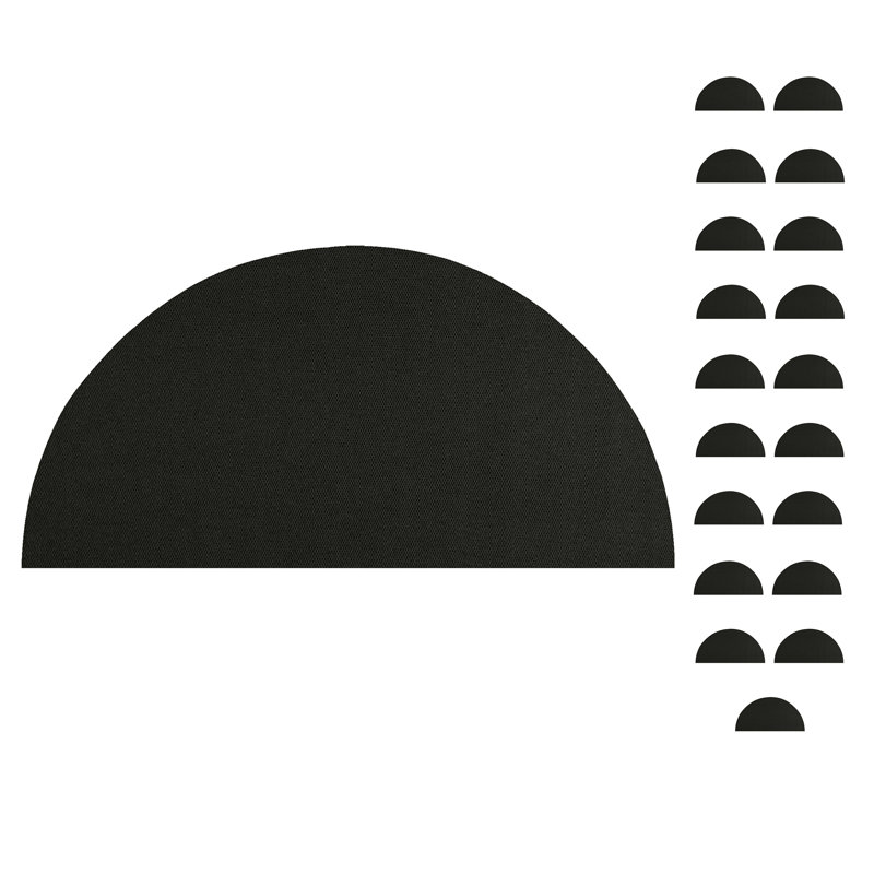 Lazarius Indoor / Outdoor Rug, Half Round 1'6" x 3'